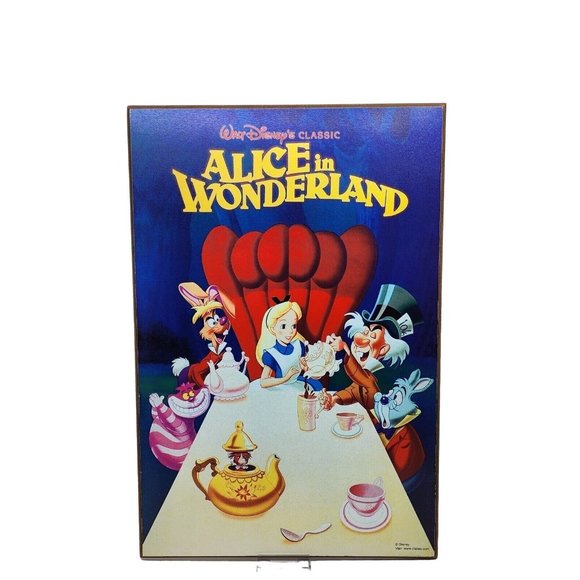 Disney Wall Decor Disneys Alice In Wonderland Wooden Picture